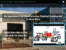 Tablet Screenshot of chemicalsolutions.com.au
